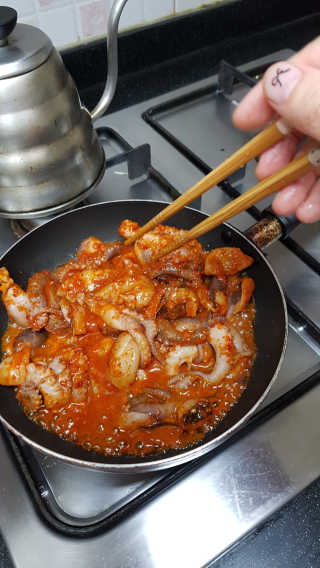 맵꾸미 쭈꾸미볶음 450g — 5점을 준 리뷰어가 2019년 10월 올린 사용 사진