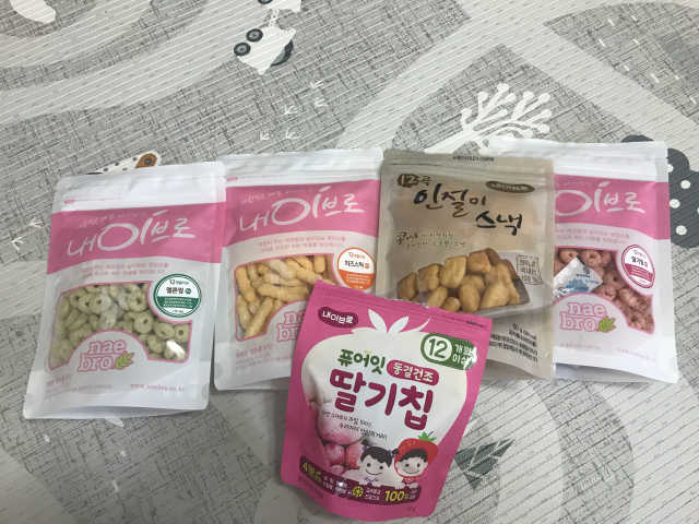 내이브로 아기과자 5종(랜덤) 리뷰 사진