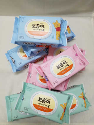보솜이 아기물티슈 베이비케어 푸에디션 캡 74매 10입 — 5점을 준 리뷰어가 2019년 4월 올린 사용 사진