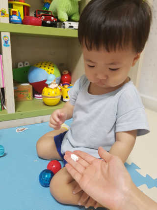 메디미 인탁트 테디베어 포도당 딸기맛 — 4점을 준 리뷰어가 2017년 6월 올린 사용 사진
