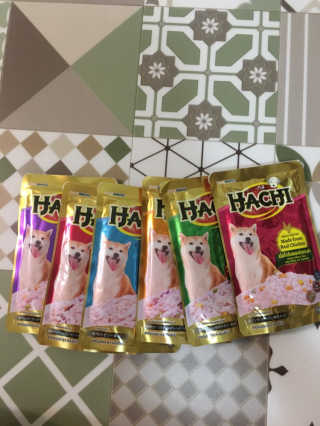 [펫토리아] 토로토로 하치  강아지 파우치간식 — 3.5점을 준 리뷰어가 2019년 7월 올린 사용 사진