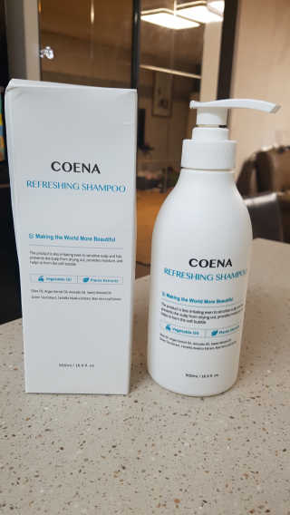 코에나샴푸 500ml — 4점을 준 리뷰어가 2019년 7월 올린 사용 사진