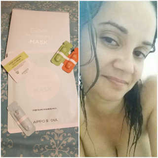 아이뽀 모든 피부 타입을위한 AIPPO Expert Hydrating Mask — 4점을 준 리뷰어가 2018년 2월 올린 사용 사진