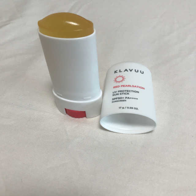 레드 펄세이션 UV 프로텍션 선스틱 리뷰 사진