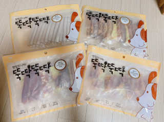 [펫토리아] 뚝딱뚝딱 400g 강아지 간식 베스트5종 — 5점을 준 리뷰어가 2019년 1월 올린 사용 사진