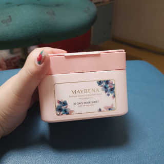 메이베나 1일 1팩 뽑아쓰는 마스크팩 — 5점을 준 리뷰어가 2019년 2월 올린 사용 사진