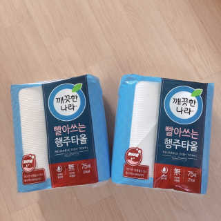 깨끗한나라 빨아쓰는 행주타올 — 5점을 준 리뷰어가 2019년 3월 올린 사용 사진