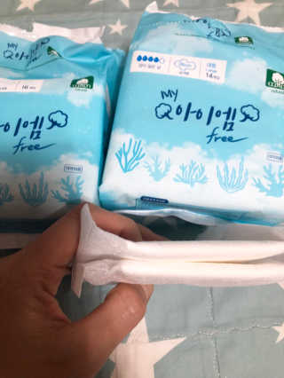 보타메디 마이아이엠 생리대 — 5점을 준 리뷰어가 2018년 12월 올린 사용 사진