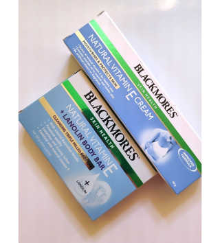 블랙모어스 내츄럴 비타민 E 크림 + 비타민 E 비누 — 5점을 준 리뷰어가 2019년 11월 올린 사용 사진