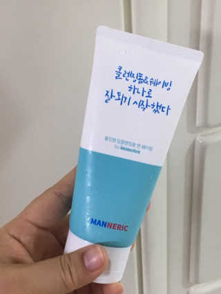 매너릭 올인원 딥클렌징폼 앤 쉐이빙 — 4.5점을 준 리뷰어가 2020년 2월 올린 사용 사진