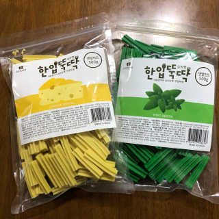 [펫토리아] BEST 한입뚝딱 실속형 강아지 덴탈껌 — 5점을 준 리뷰어가 2019년 2월 올린 사용 사진