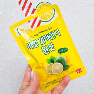 장수농가 리얼깔라만시 원샷 50ml 10팩+보틀 — 5점을 준 리뷰어가 2019년 5월 올린 사용 사진