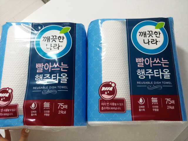 깨끗한나라 빨아쓰는 행주타올 리뷰 사진