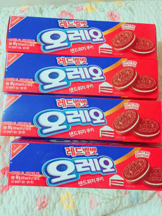 오레오 레드벨벳 — 5점을 준 리뷰어가 2018년 1월 올린 사용 사진