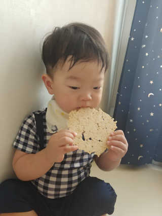 Rice University RU 생생현미 누룽지칩 — 5점을 준 리뷰어가 2018년 7월 올린 사용 사진