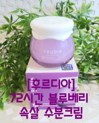 [후르디아] 72시간 블루베리 속살 수분크림 — 4점을 준 리뷰어가 2019년 9월 올린 사용 사진
