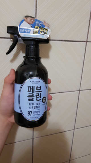 더블유드레스룸 페브클린 500ml — 4점을 준 리뷰어가 2018년 8월 올린 사용 사진