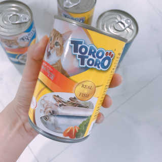 [펫토리아]토로토로 고양이 주식캔 — 5점을 준 리뷰어가 2019년 8월 올린 사용 사진