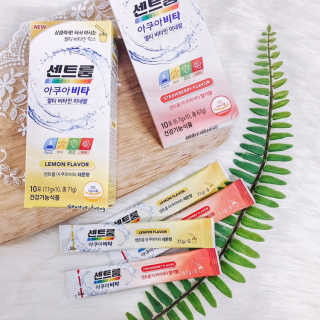 센트룸 아쿠아비타 레몬향, 딸기향 — 5점을 준 리뷰어가 2019년 6월 올린 사용 사진