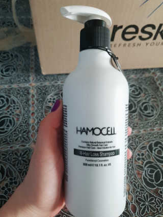 HAMOCELL 더블유 헤어 로스 샴푸 — 3.5점을 준 리뷰어가 2019년 3월 올린 사용 사진