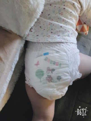 보솜이 베이비케어 팬티형 기저귀 — 4점을 준 리뷰어가 2019년 3월 올린 사용 사진