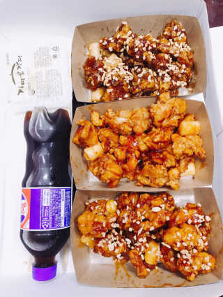 가마로강정원당시장점 [가마로강정 원당시장점] 3가지 맛 강정세트 즐기기 — 4점을 준 리뷰어가 2019년 1월 올린 사용 사진