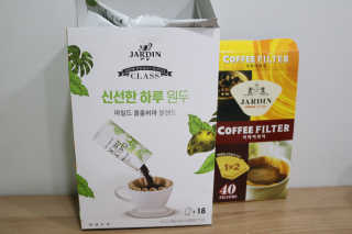 (주)쟈뎅 [쟈뎅] 클래스 신선한 하루 원두+여과지 SET — 5점을 준 리뷰어가 2019년 3월 올린 사용 사진
