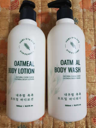 (주)에네스티 내추럴 촉촉  오트밀 바디로션 500ml — 5점을 준 리뷰어가 2019년 10월 올린 사용 사진