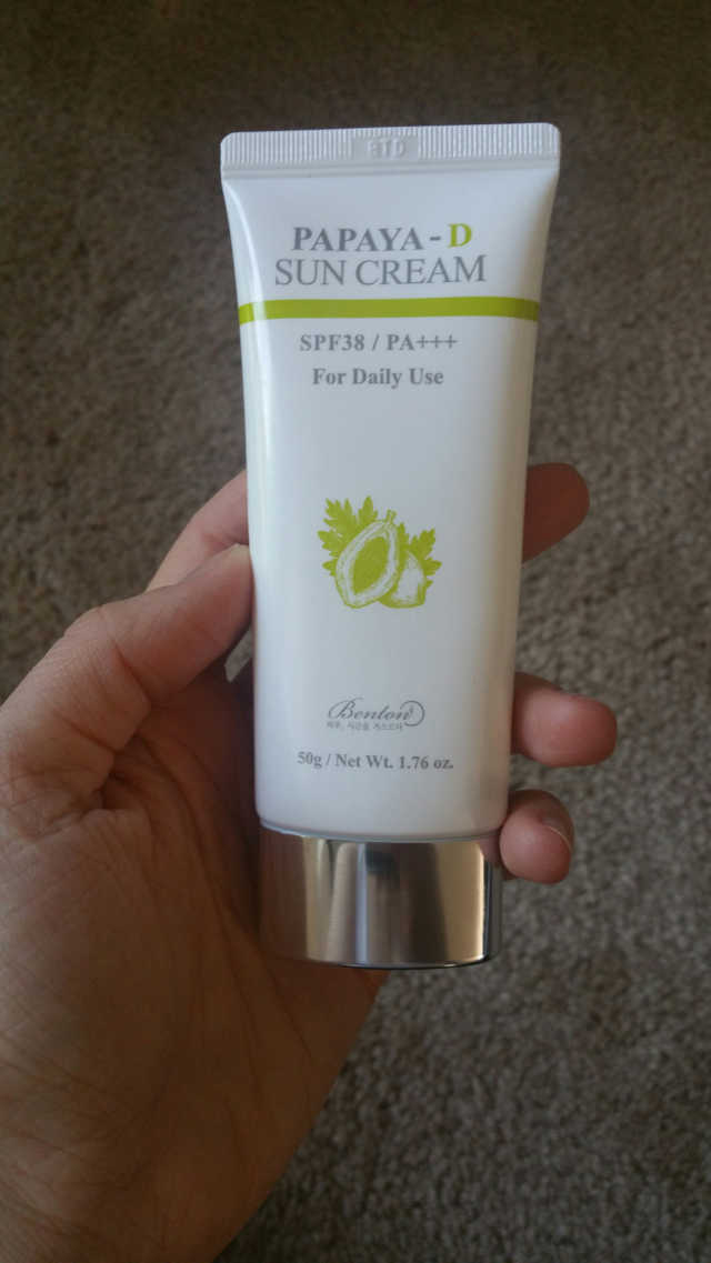 파파야 - D 썬 크림 SPF38 PA +++ 50g 리뷰 사진