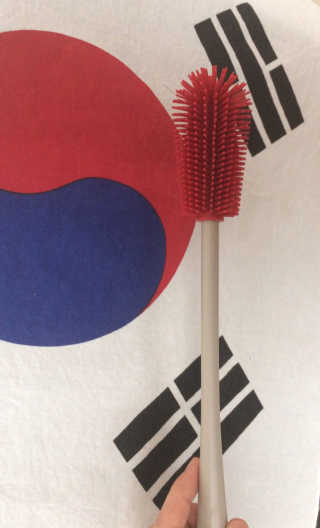 실리만 실리콘 이지그립 세척솔 WSK3231 — 4.5점을 준 리뷰어가 2017년 3월 올린 사용 사진