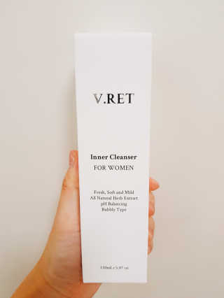 V.RET 브이렛 여성청결제 — 5점을 준 리뷰어가 2018년 8월 올린 사용 사진