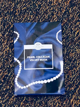 Pearl Collagen Velvet Mask 1 BOX by YVESOM — 4.5점을 준 리뷰어가 2019년 2월 올린 사용 사진
