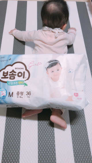 보솜이 리얼코튼 팬티형 — 5점을 준 리뷰어가 2019년 3월 올린 사용 사진