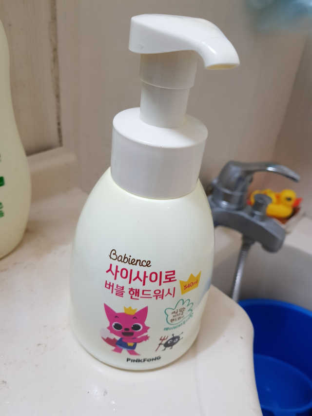 베비언스 핑크퐁 사이사이로 버블 핸드워시 리뷰 사진