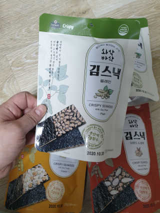 더빈트 와삭바삭 김스낵 — 5점을 준 리뷰어가 2019년 12월 올린 사용 사진