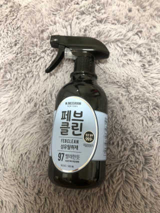 더블유드레스룸 페브클린 500ml — 4점을 준 리뷰어가 2018년 8월 올린 사용 사진