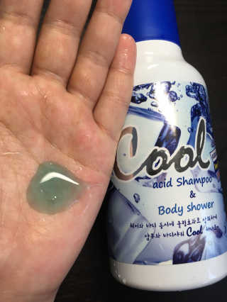 쿨 샴푸 바디워시 아스산타 기린화장품 500ml — 3.33점을 준 리뷰어가 2018년 4월 올린 사용 사진
