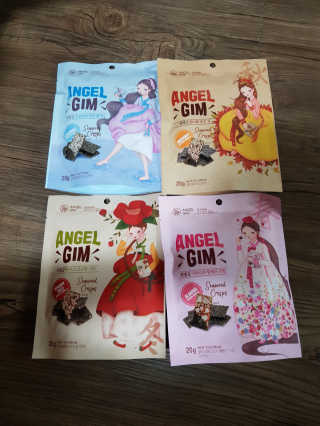 엔젤김 ANGEL GIM 춘하추동 김스낵 4종 — 5점을 준 리뷰어가 2019년 7월 올린 사용 사진
