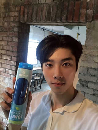 쿨코어 쿨링타월 — 5점을 준 리뷰어가 2019년 7월 올린 사용 사진