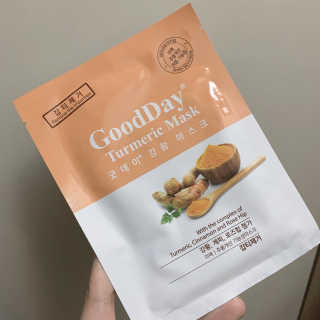 GoodDay Skincare GoodDay 강황 마스크 — 3점을 준 리뷰어가 2020년 2월 올린 사용 사진