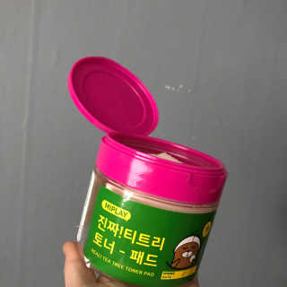 미플레이 진짜 티트리 토너 패드 — 5점을 준 리뷰어가 2018년 11월 올린 사용 사진