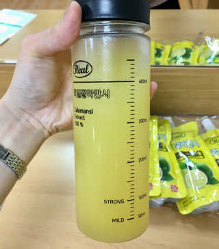 장수농가 리얼깔라만시 — 5점을 준 리뷰어가 2018년 6월 올린 사용 사진