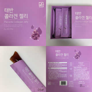 네츄럴굿띵스 태반 콜라겐 젤리 15포 — 4.5점을 준 리뷰어가 2018년 12월 올린 사용 사진