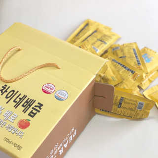 찬이네과수원 찬이네_배즙 1BOX 50개입 — 5점을 준 리뷰어가 2018년 4월 올린 사용 사진