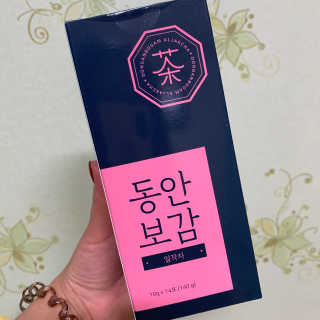동안보감 얼작차 붓기를 빼주는 동안보감 한방 프리미엄 얼작차 — 2점을 준 리뷰어가 2019년 10월 올린 사용 사진
