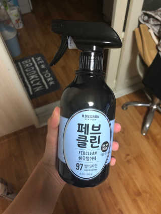 더블유드레스룸 페브클린 500ml — 4.67점을 준 리뷰어가 2018년 8월 올린 사용 사진