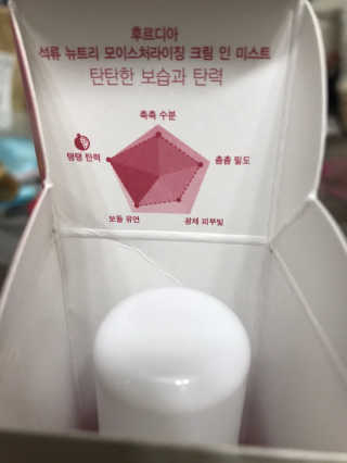 [후르디아] 주름 개선 기능성-석류 크림 미스트 — 5점을 준 리뷰어가 2020년 1월 올린 사용 사진