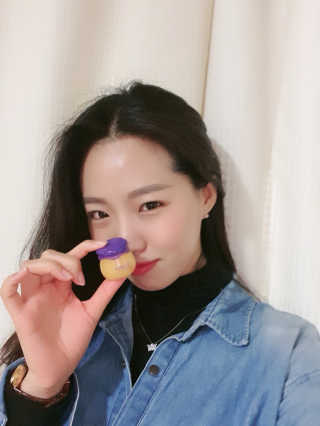 [후르디아] 블루베리 과즙 듬뿍 꿀과즙립밤 3개 세트 — 4점을 준 리뷰어가 2019년 11월 올린 사용 사진