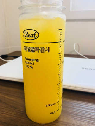 장수농가 리얼깔라만시 — 5점을 준 리뷰어가 2018년 6월 올린 사용 사진