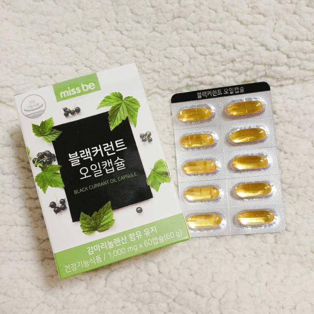 미스비 블랙커런트 오일캡슐 리뷰 사진